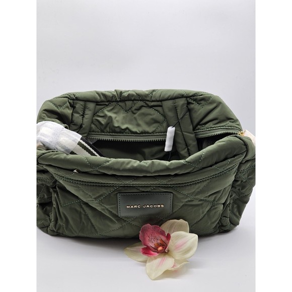 Marc Jacobs Quilted Nylon Small Weekender Travel Bag Dark Green New JL02… - Picture 6 of 15